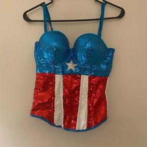 Marvel Captain America Halloween Costume💀